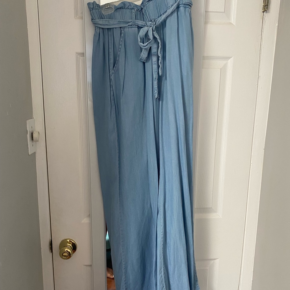 Fabric denim looking pants